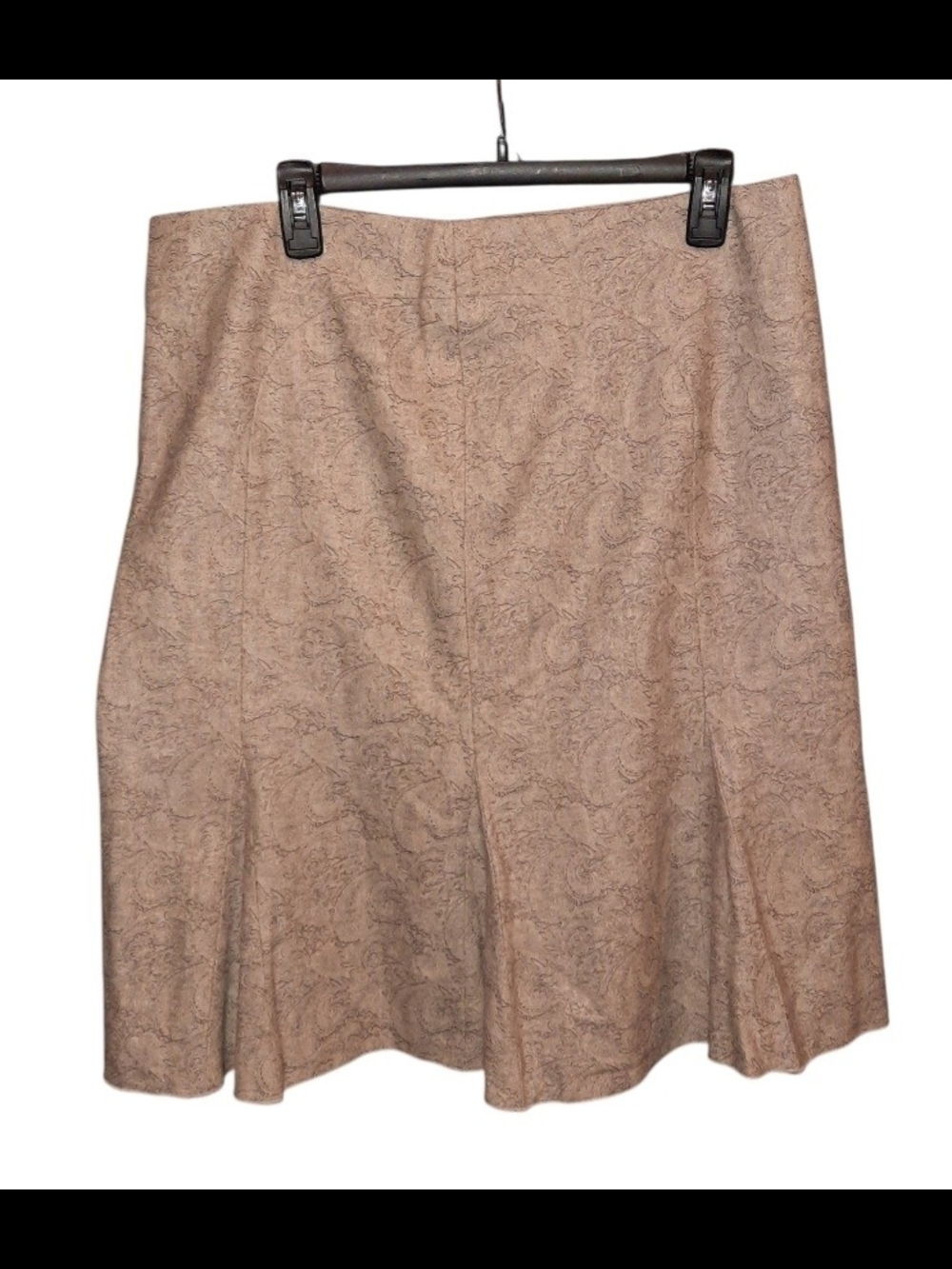 White House Black Market, Grey, Wool Blend, A-Line Skirt W/flare.